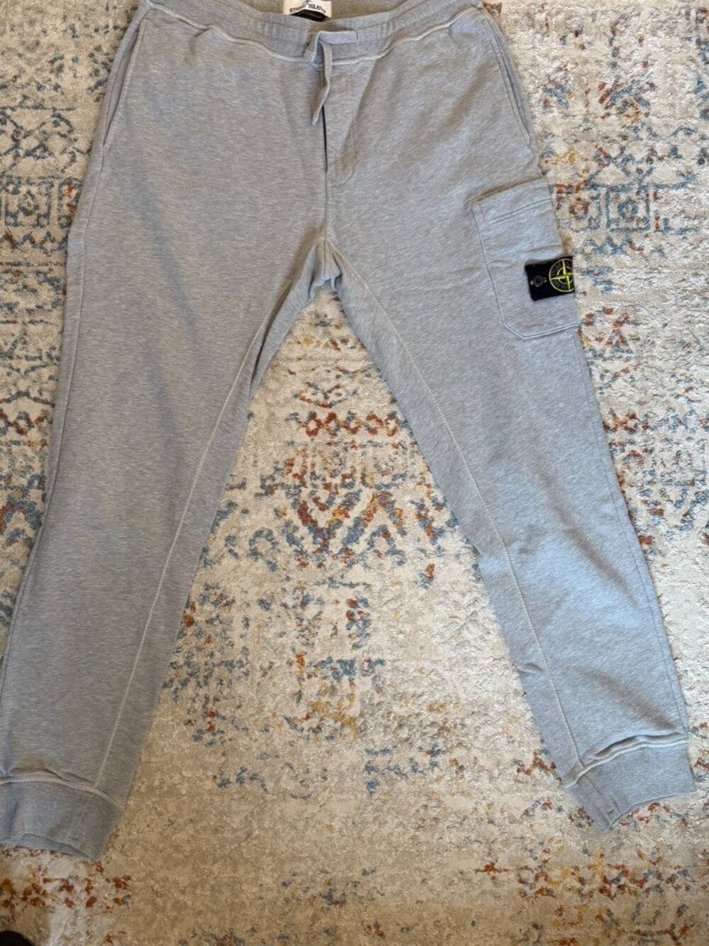 Stone Island Grey Compass Sweatpants M